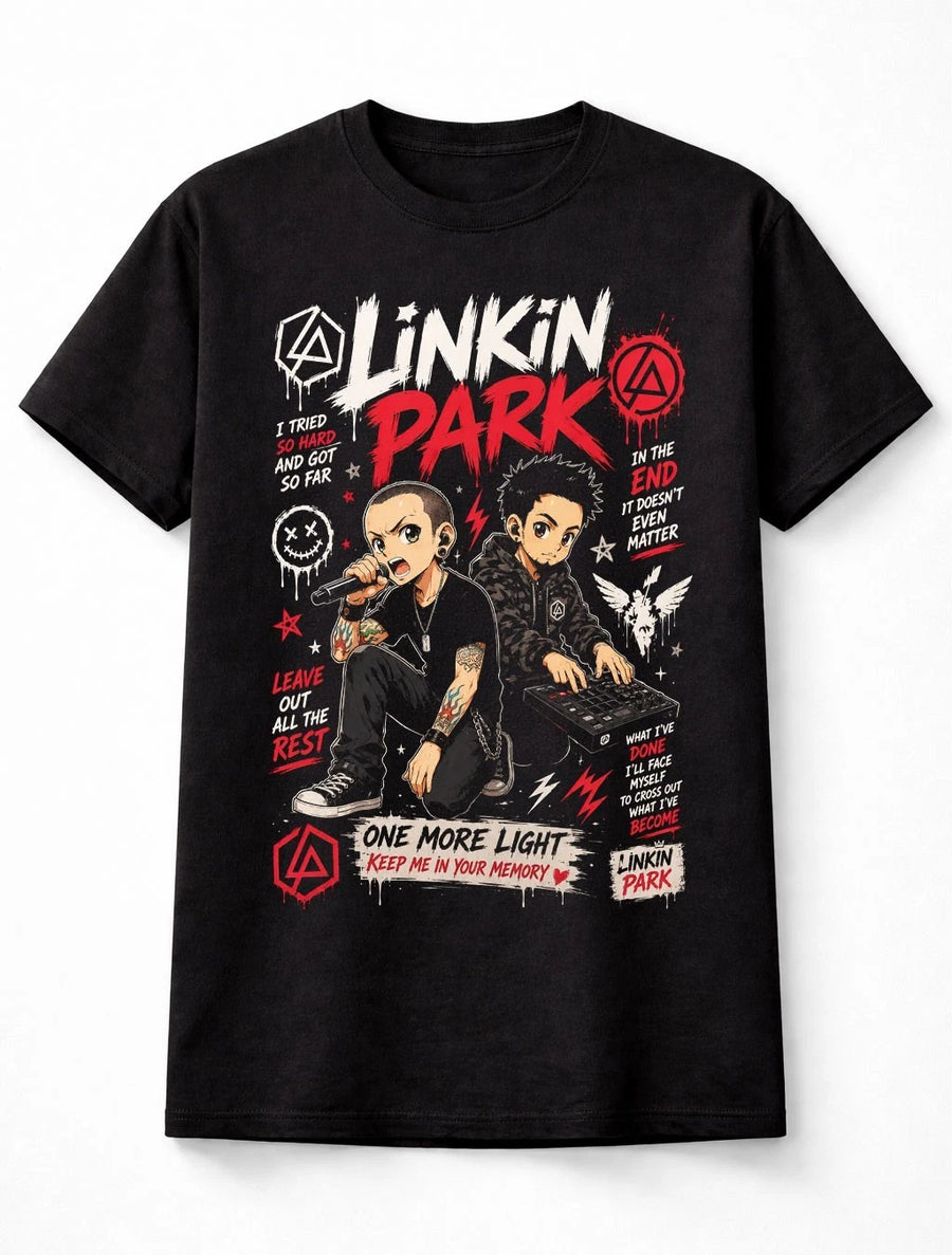 Linkin Park Chester Bennington Mike Shinoda Rock Band Graphic Unisex T-Shirt