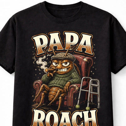 Papa Roach Funny Old Man Cockroach Rock Graphic Unisex T-Shirt