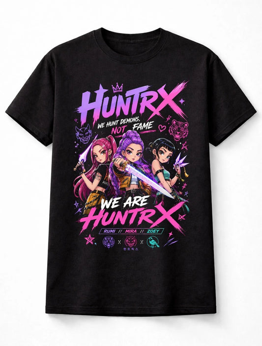 Huntrx Anime K-Pop Demon Hunters Graphic Unisex T-Shirt
