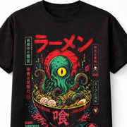 Ramen Cthulhu Octopus Kaiju Japanese Horror Manga Unisex T-Shirt