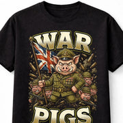 War Pigs Military Pig Soldier Graphic Funny Rock Unisex T-Shirt