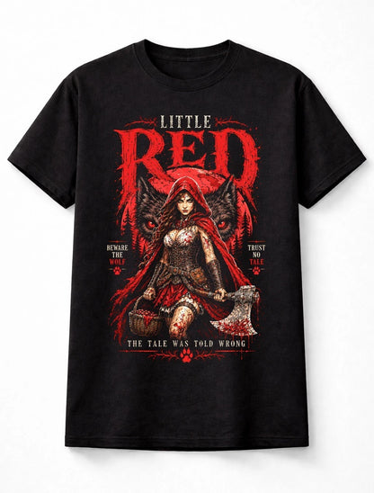 Little Red Riding Hood Wolf Gothic Fairy Tale Unisex T-Shirt