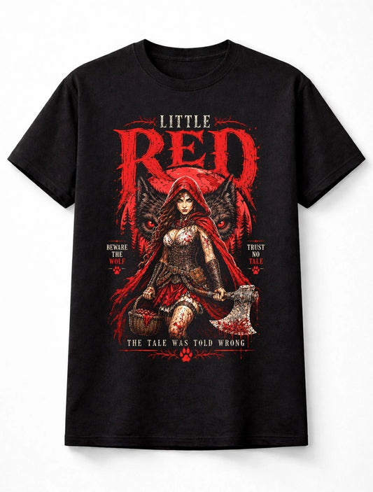 Little Red Riding Hood Wolf Gothic Fairy Tale Unisex T-Shirt