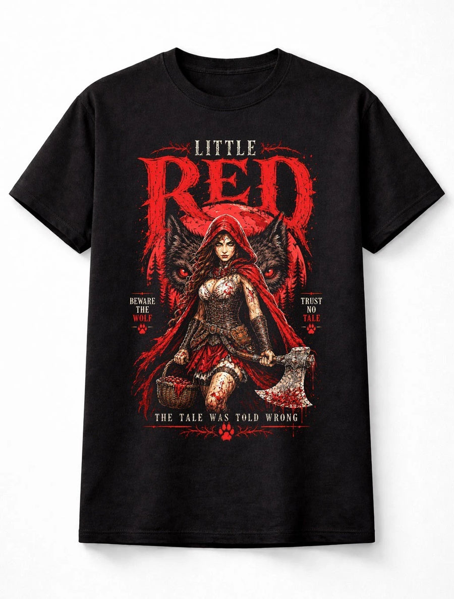 Little Red Riding Hood Wolf Gothic Fairy Tale Unisex T-Shirt