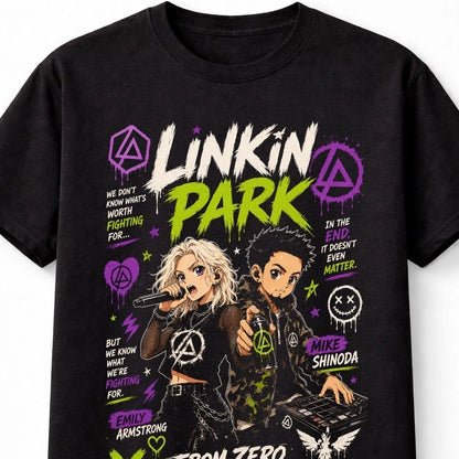 Linkin Park Mike Shinoda Emily Armstrong Graphic Unisex T-Shirt