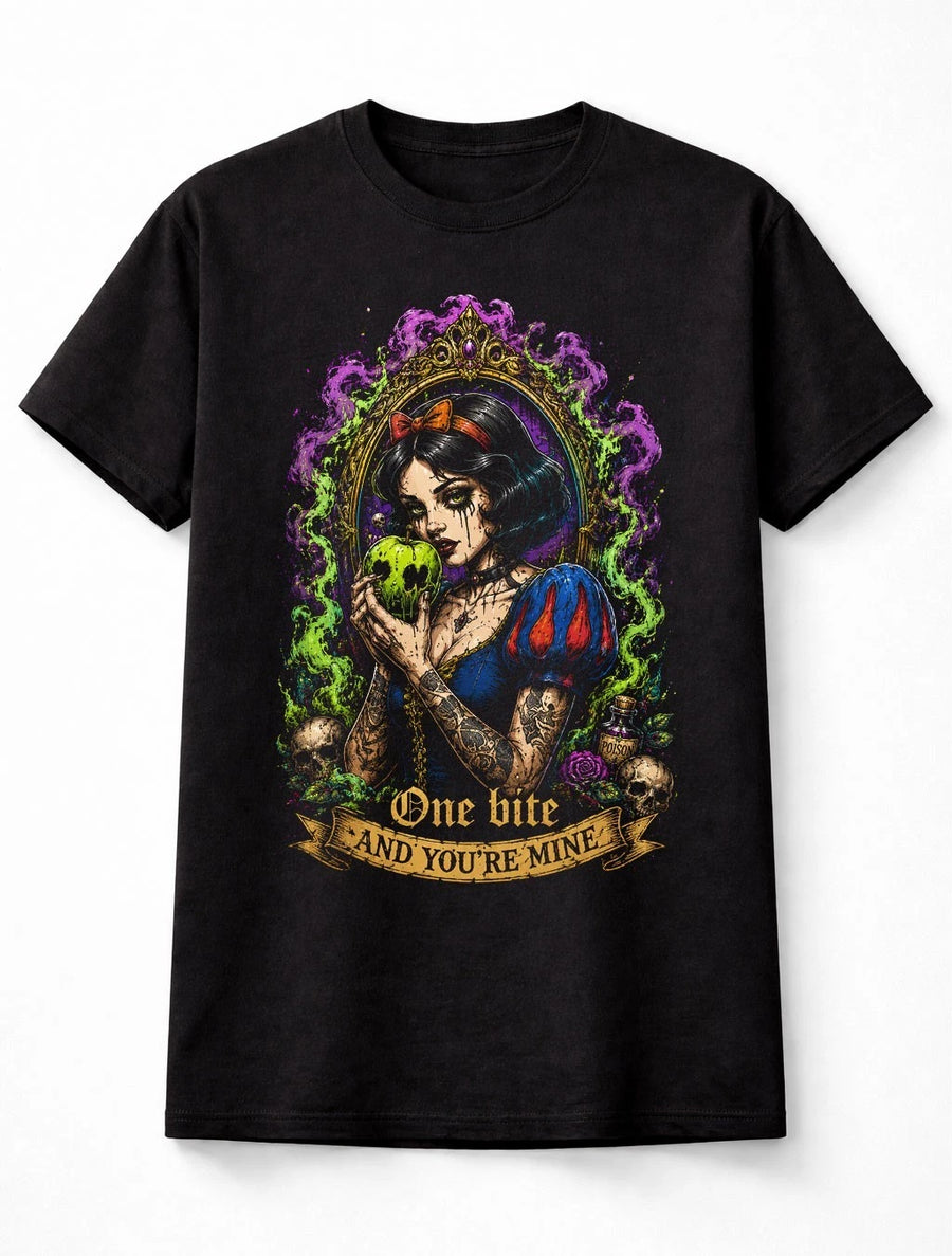 Snow White One Bite And You're Mine Gothic Horror Unisex T-Shirt