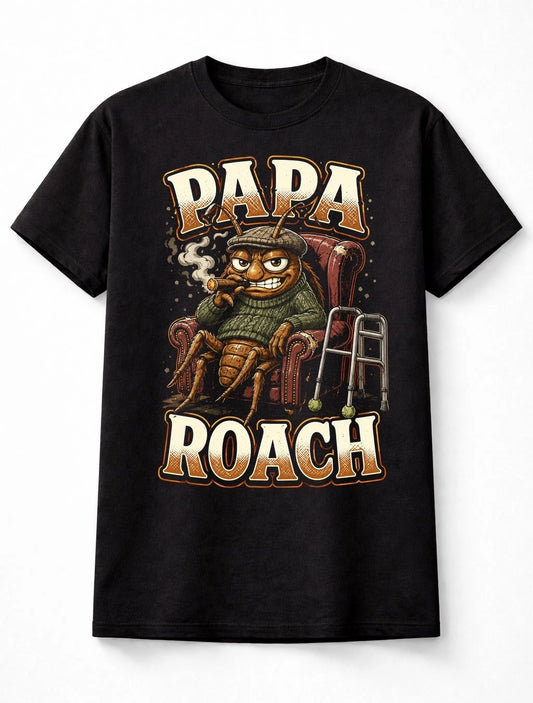 Papa Roach Funny Old Man Cockroach Rock Graphic Unisex T-Shirt