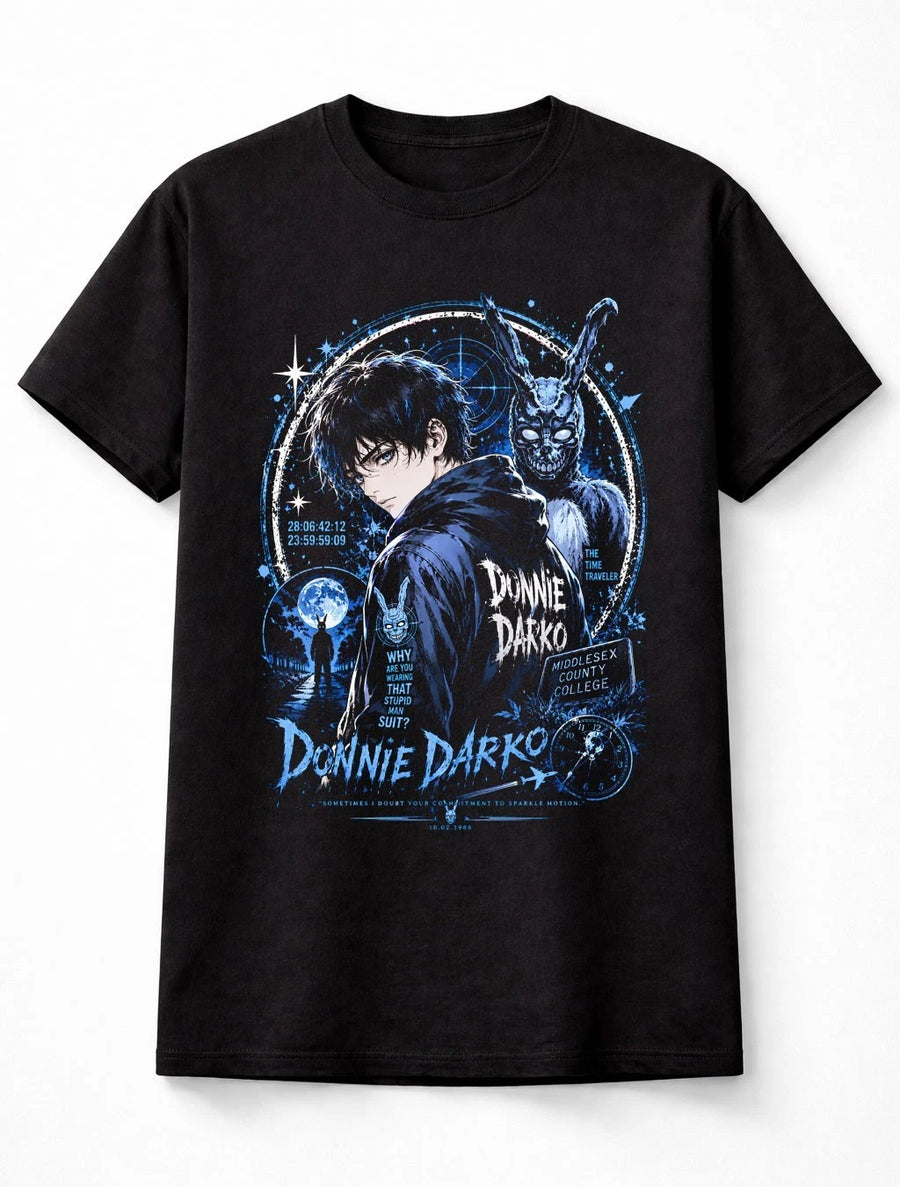 Anime Donnie Darko Frank Time Travel Cult Movie Graphic Unisex T-Shirt