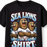 England Sea Lions On A Shirt Three Lions World Cup Football Fans Unisex T-Shirt