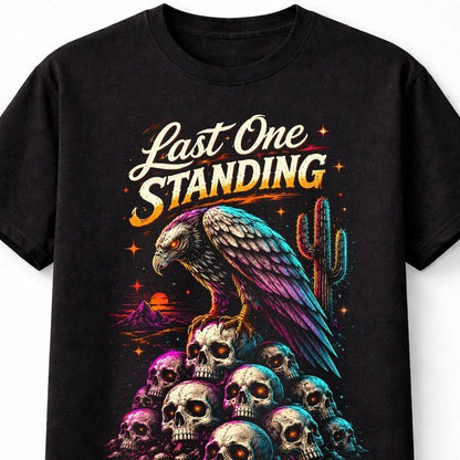 Last One Standing Eagle Skull Desert Graphic Unisex T-Shirt