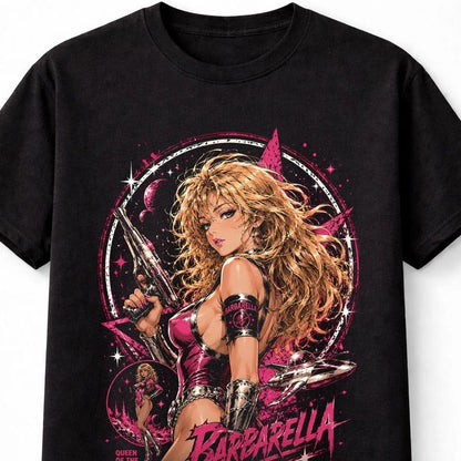 Anime Barbarella Sci Fi Movie Space Heroine Graphic Unisex T-Shirt