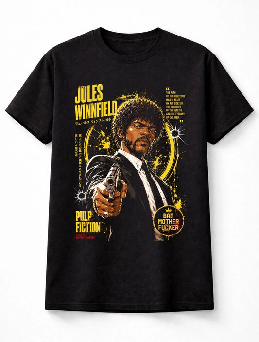 Jules Winnfield Pulp Fiction Cult Movie Graphic Unisex T-Shirt