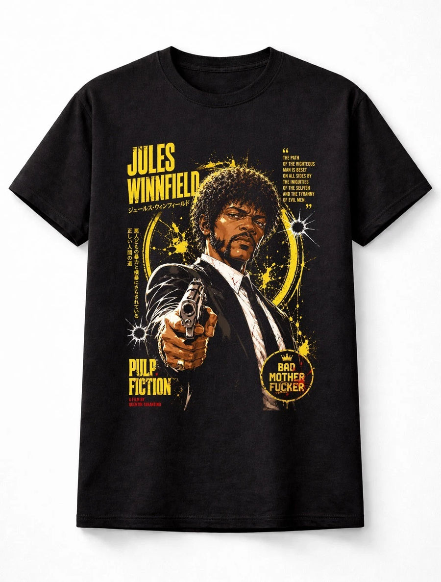 Jules Winnfield Pulp Fiction Cult Movie Graphic Unisex T-Shirt