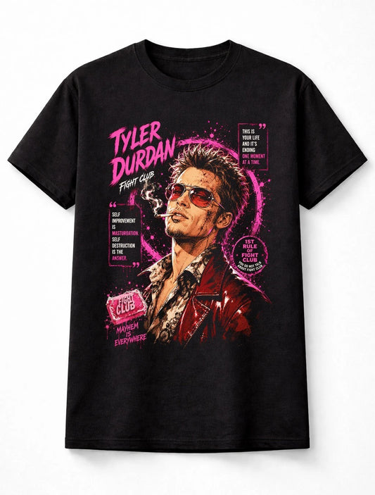 Fight Club Tyler Durden Movie Graphic Retro Unisex T-Shirt