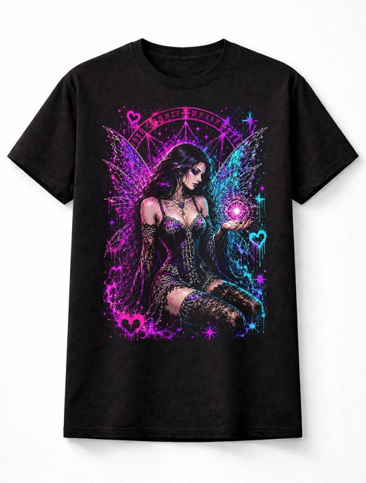 Fairy Witch Magic Fantasy Wings Graphic Unisex T-Shirt