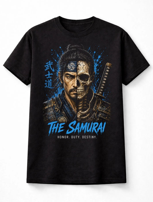 The Samurai Skeleton Warrior Katana Bushido Japanese Art Unisex T-Shirt