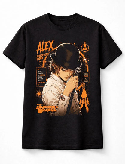 Anime Alex A Clockwork Orange Movie Cult Film Graphic Unisex T-Shirt