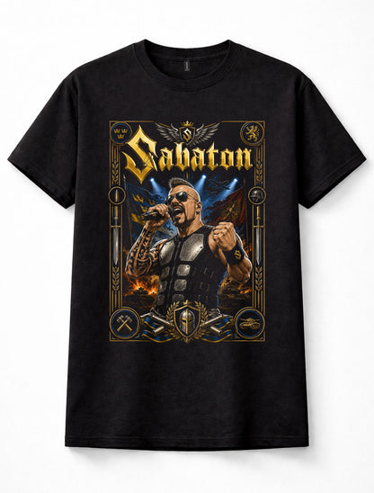 Sabaton Joakim Broden Swedish Power Metal Band Concert Music Black Unisex T-Shirt