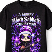 Black Sabbath Merry Christmas Heavy Metal Gothic Santa Rock Unisex T-Shirt