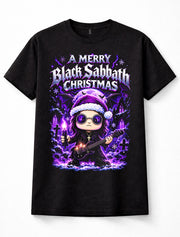 Black Sabbath Merry Christmas Heavy Metal Gothic Santa Rock Unisex T-Shirt