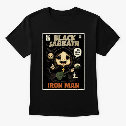Black Sabbath “Iron Man” Unisex T-Shirt – Classic Heavy Metal Band Comic Edition Graphic Tee