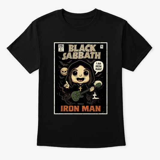 Black Sabbath “Iron Man” Unisex T-Shirt – Classic Heavy Metal Band Comic Edition Graphic Tee