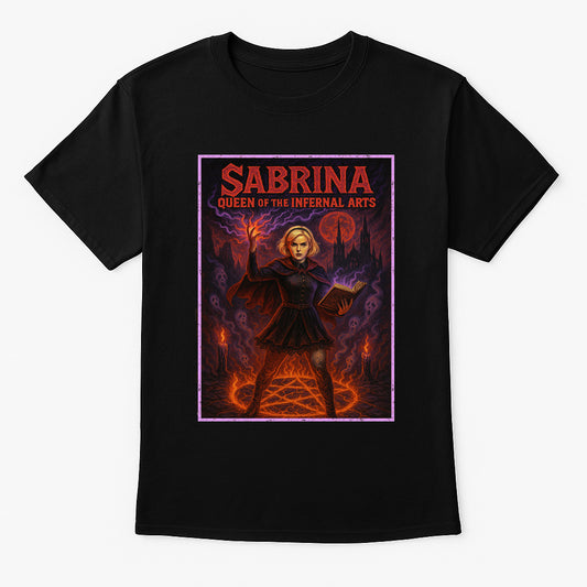 Sabrina Queen of the Infernal Arts Unisex T-Shirt – Dark Occult Witchcraft Graphic Tee