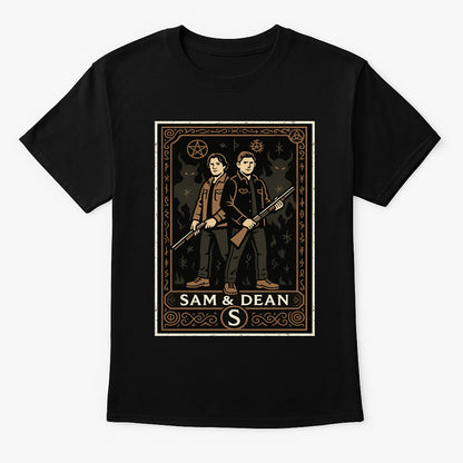 Sam and Dean Retro Supernatural Unisex T-Shirt Monster Hunter TV Tee