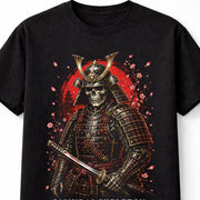Samurai Skeleton Warrior Japanese Skull Katana Gothic Unisex T-Shirt