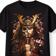 Samurai Skeleton Warrior Japanese Gothic Katana Unisex T-Shirt
