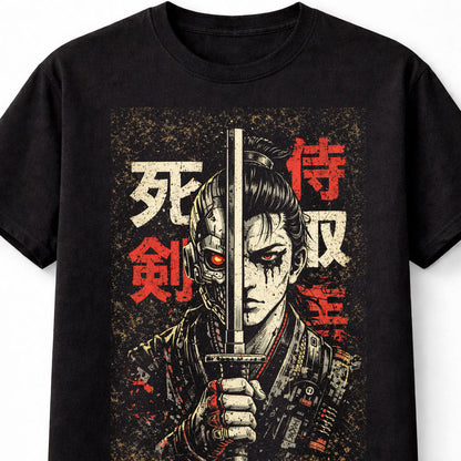 Samurai Japanese Cyberpunk Y2K Retro Techwear Manga Anime Adults & Kids Unisex T-Shirt