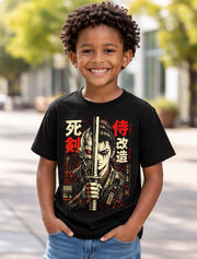 Cyber Samurai Anime Warrior Japanese Manga Graphic Unisex T-Shirt