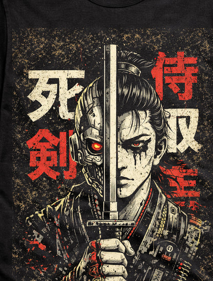 Samurai Japanese Cyberpunk Y2K Retro Techwear Manga Anime Adults & Kids Unisex T-Shirt