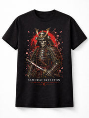 Samurai Skeleton Warrior Japanese Skull Katana Gothic Unisex T-Shirt