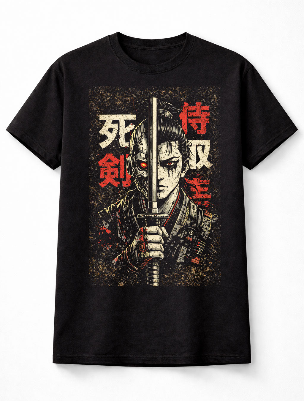 Samurai Japanese Cyberpunk Y2K Retro Techwear Manga Anime Adults & Kids Unisex T-Shirt