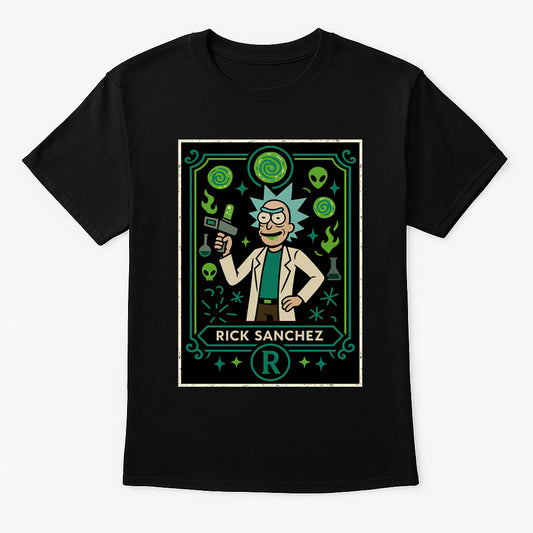 Rick Sanchez Retro Cartoon Unisex T-Shirt Rick and Morty Scientist Tee