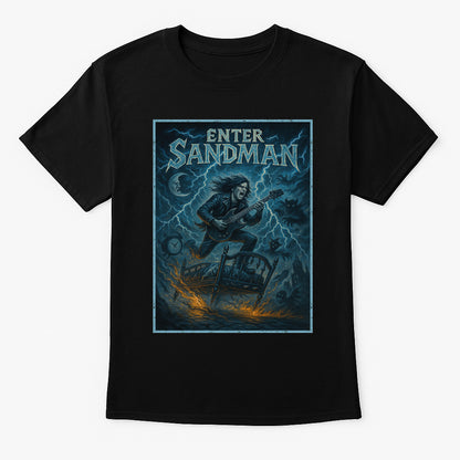 Metallica Enter Sandman Unisex T-Shirt Classic Heavy Metal Rock Tee