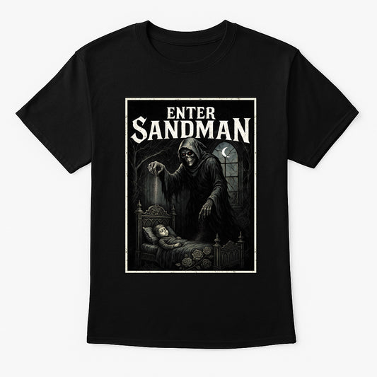 Metallica – Enter Sandman Unisex T-Shirt Heavy Metal Band Merch Tee