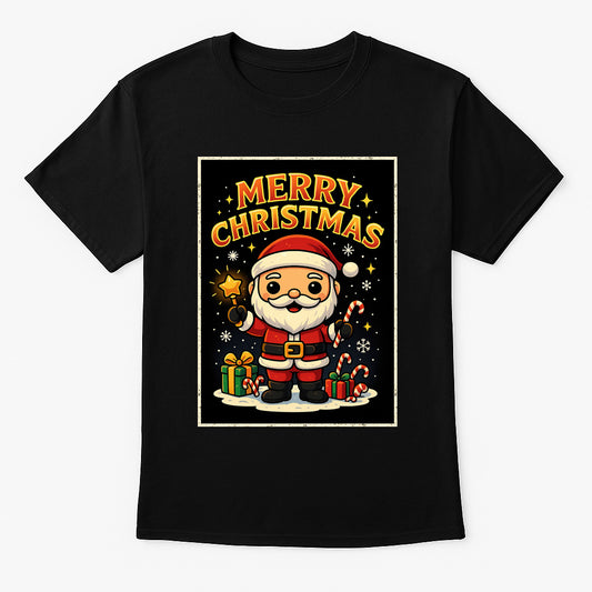 Merry Christmas Santa Classic Unisex Christmas T-Shirt or Hoodie