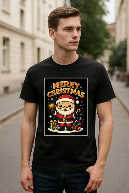 Merry Christmas Santa Classic Unisex Christmas T-Shirt or Hoodie