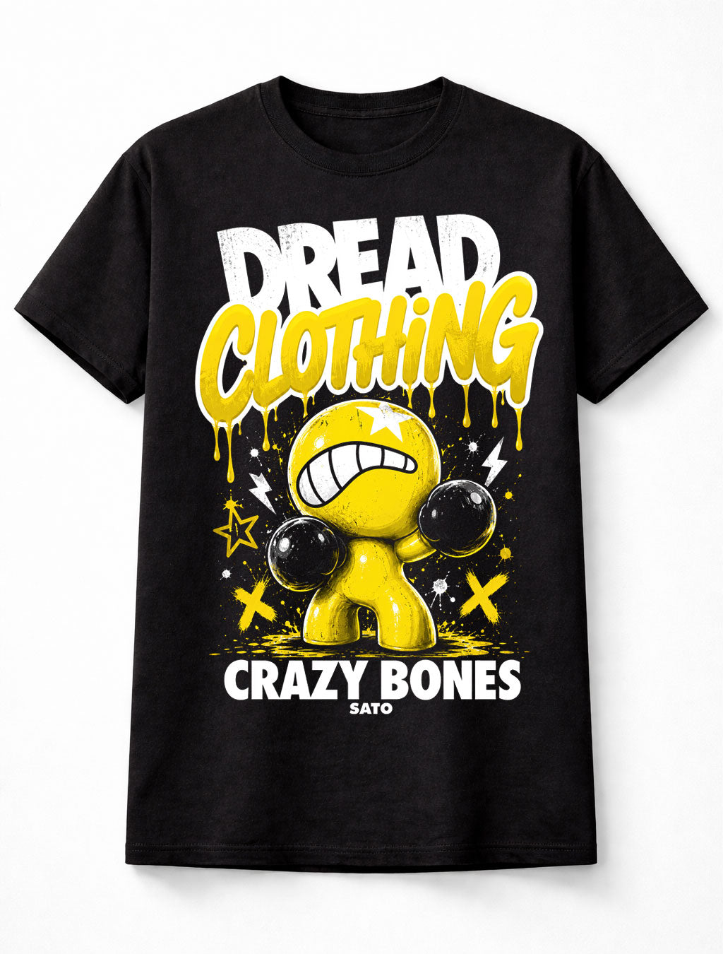 Crazy Bones Sato Character Graphic Collectible Retro Gaming Unisex T-Shirt