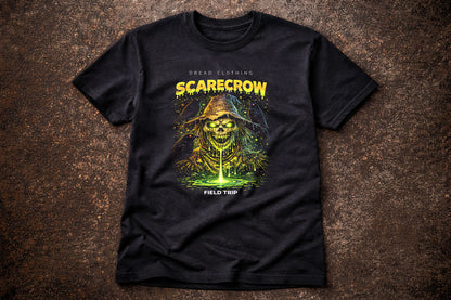 Scarecrow Field Trip Unisex Toxic Gothic Harvest Horror Graphic T-Shirt
