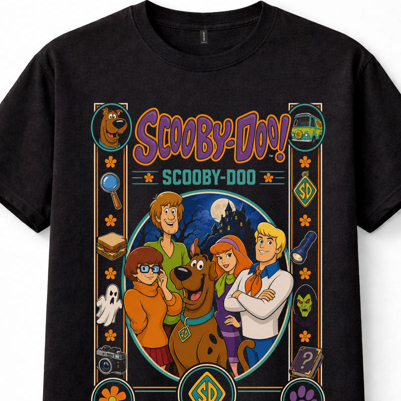 Scooby-Doo Mystery Inc Cartoon Hanna-Barbera Graphic Unisex T-Shirt