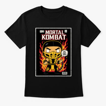 Mortal Kombat Scorpion “Hellfire Redeemed” Unisex T-Shirt – Specter of Vengeance Graphic Tee