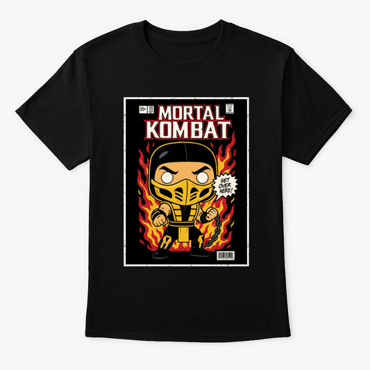 Mortal Kombat Scorpion “Hellfire Redeemed” Unisex T-Shirt – Specter of Vengeance Graphic Tee