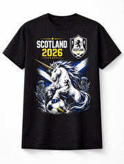 Scotland Football 2026 Unicorn Soccer Fan Supporter Graphic Unisex T-Shirt