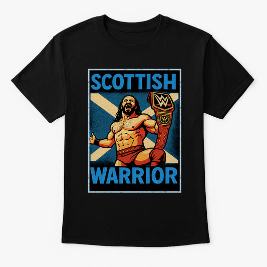 Drew McIntyre “Scottish Warrior” Retro Wrestling T-Shirt — Claymore Country Edition