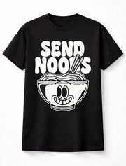 Send Noods Funny Ramen Noodles Pun Graphic Humor Tee Adults & Kids Unisex T-Shirt