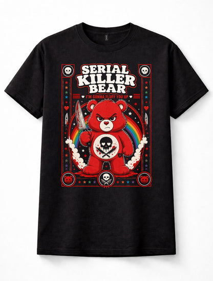 Serial Killer Bear Care Bears Horror Funny Unisex T-Shirt