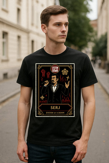 System of a Down Serj Tankian Retro Unisex T-Shirt Alternative Metal Tee